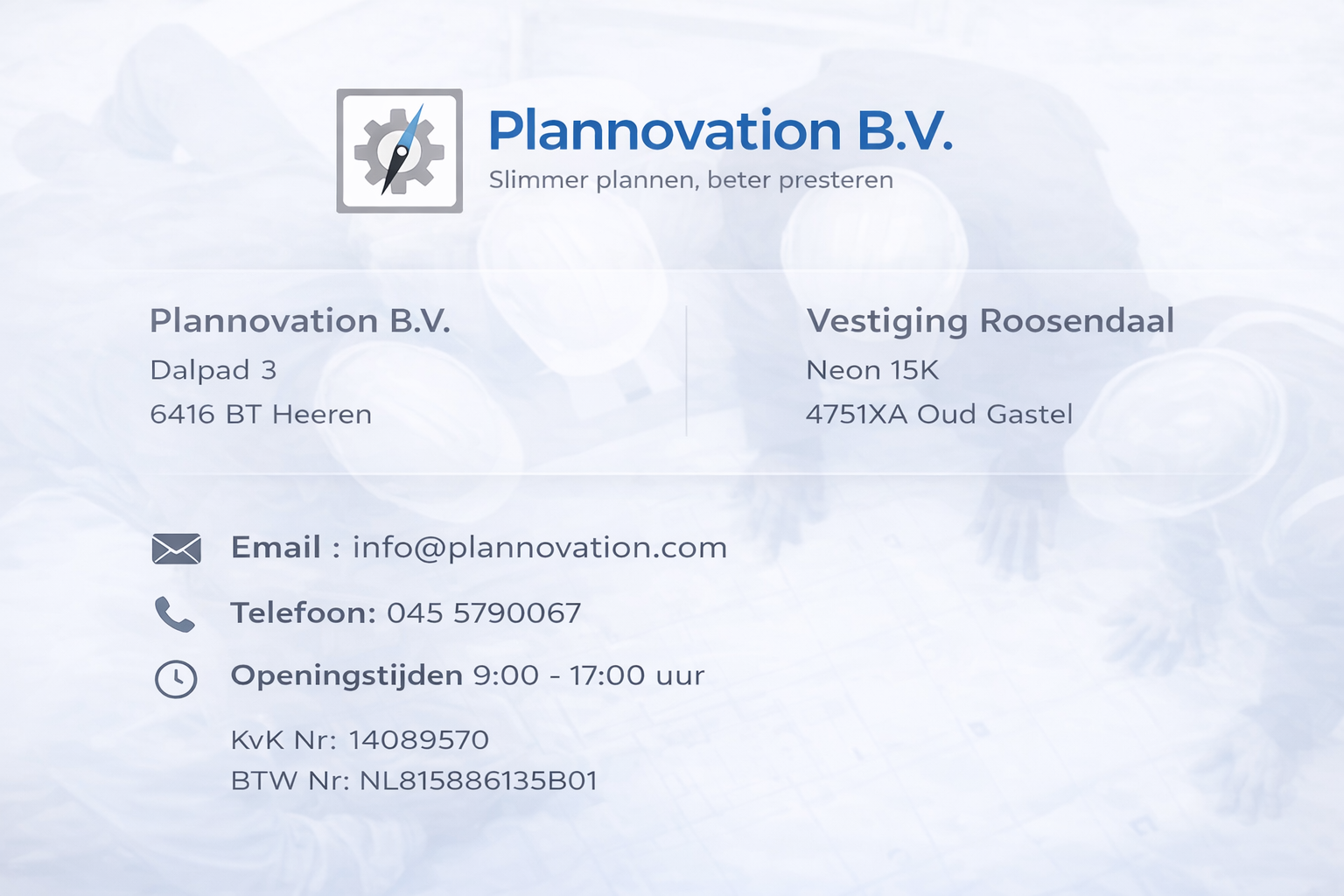Plannovation contactinformatie